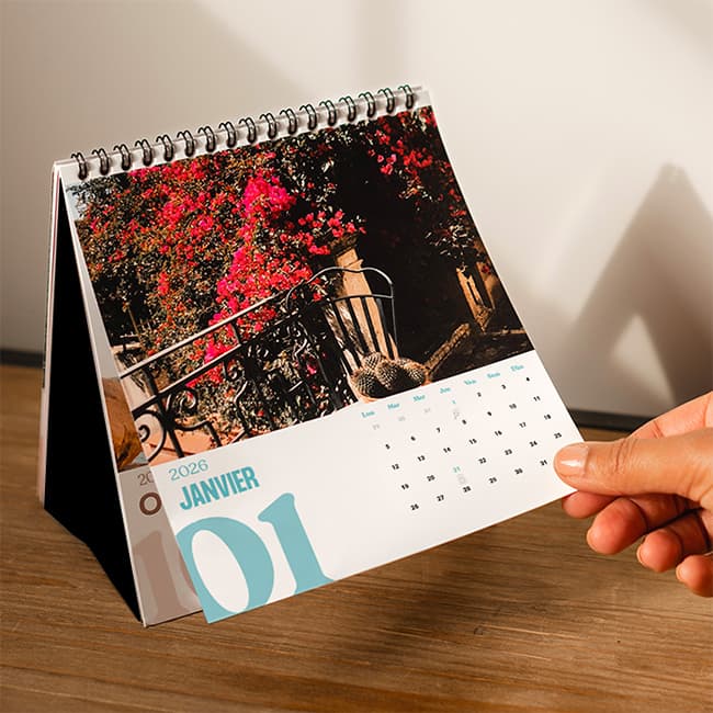 Calendrier de bureau mensuel