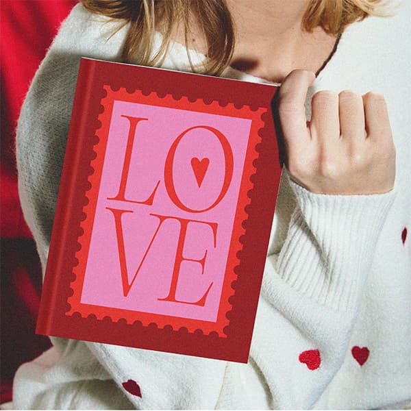 Livre photo amour rigide